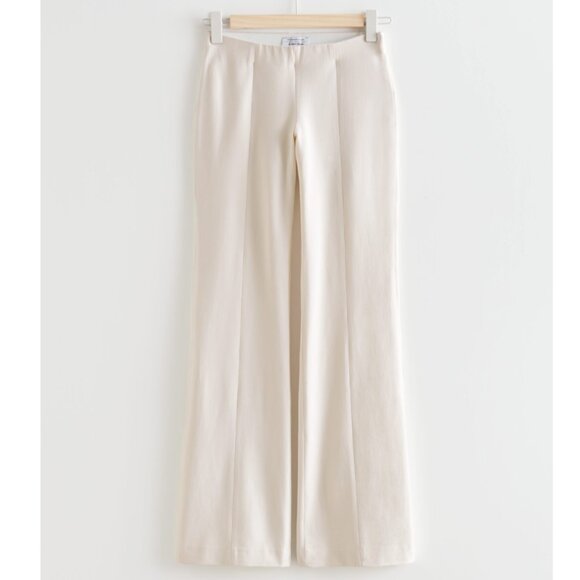 & Other Stories Stockholm Atelier Cream Low Waist Trousers - Picture 1 of 6